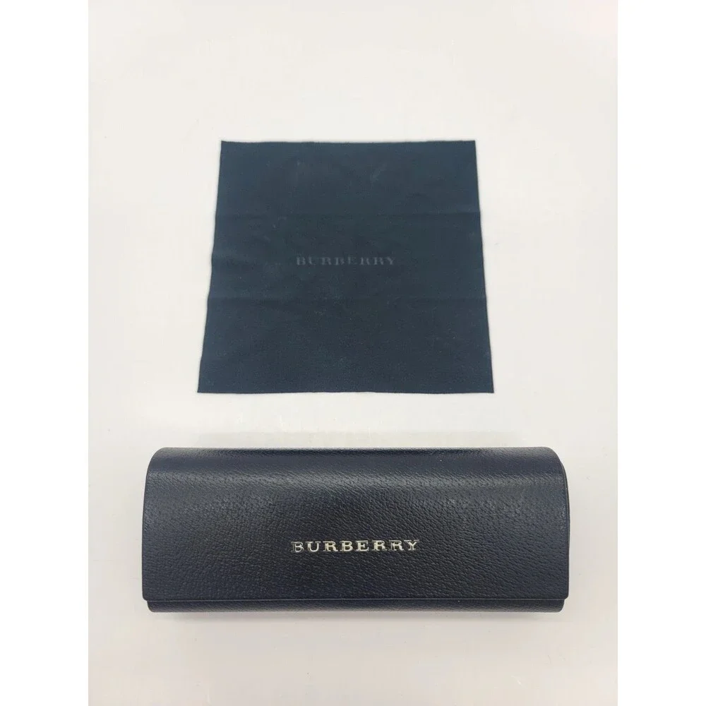 Burberry Black  Leather Eyeglass Case Hard Shell Sunglasses Box